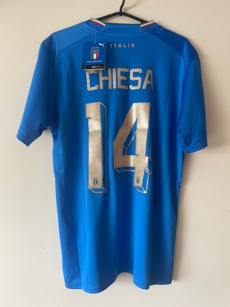 Chiesa #14 Italie Puma Voetbalshirt Nieuw Maat M, Puma, Nieuw, Ophalen of Verzenden, Voetbal