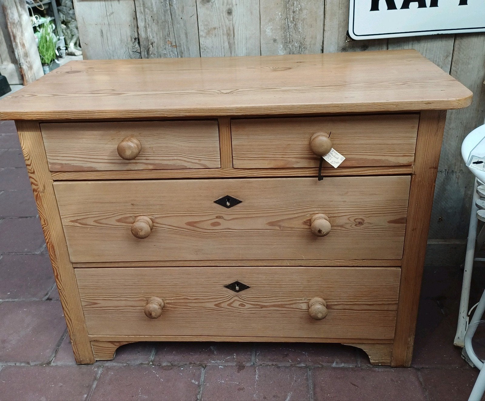 Oude ladekast, oud grenen kast, commode, grenen, opbergkast, Ophalen