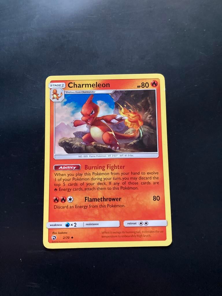 Pokemon kaart Charmeleon, Hobby en Vrije tijd, Verzamelkaartspellen | Pokémon, Ophalen of Verzenden