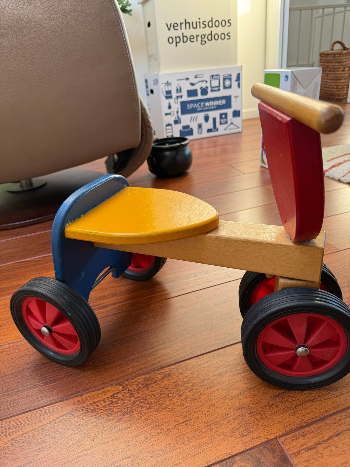 Houten loopfietsje Goochem Speelgoed, Ophalen, Gebruikt, Loopfiets
