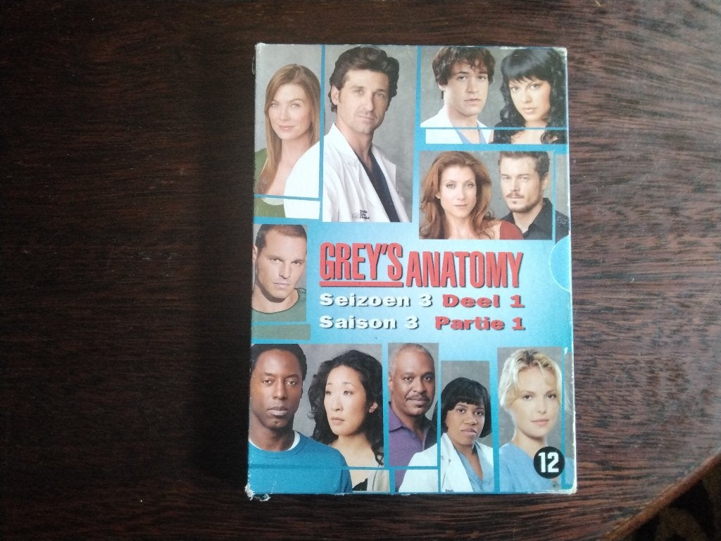 Grey's anatomy seizoen 3 deel 1 compleet, 3disk, origineel, Engels, Nederlands, Drama, Ophalen of Verzenden