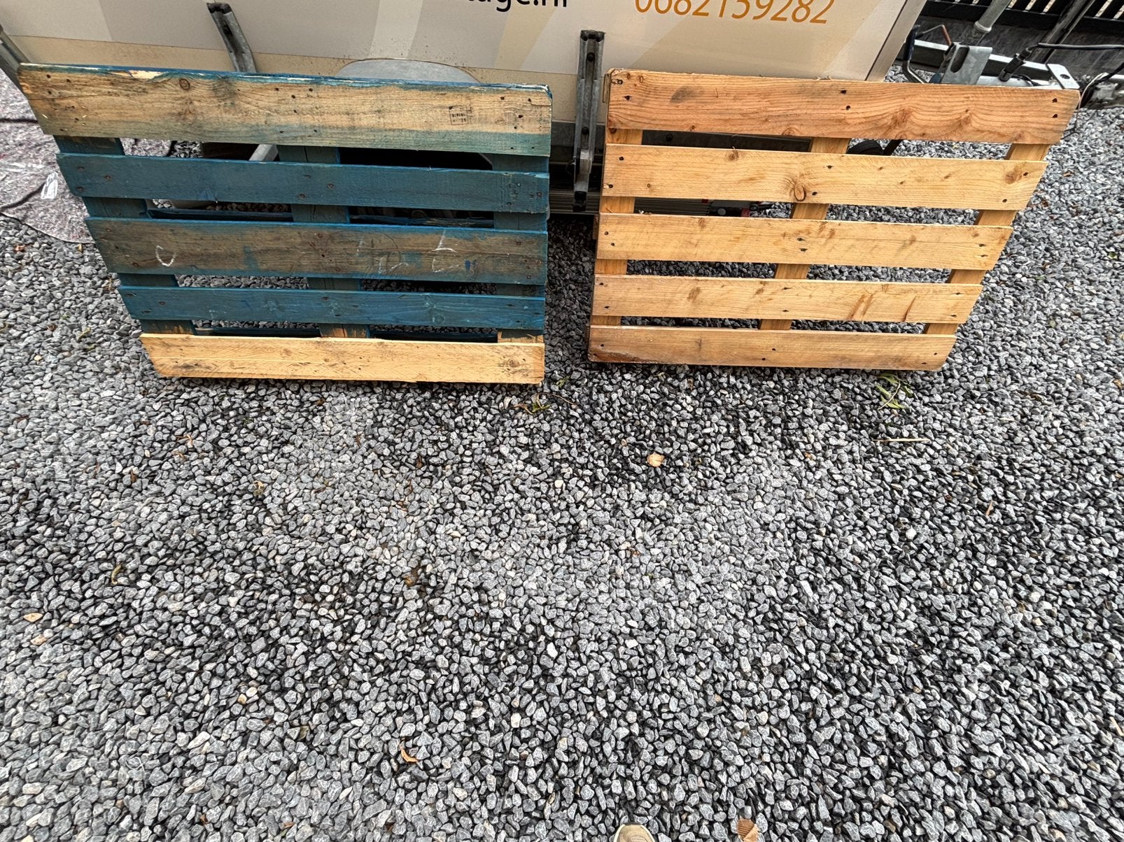 Pallets, Minder dan 3 m³, Ophalen