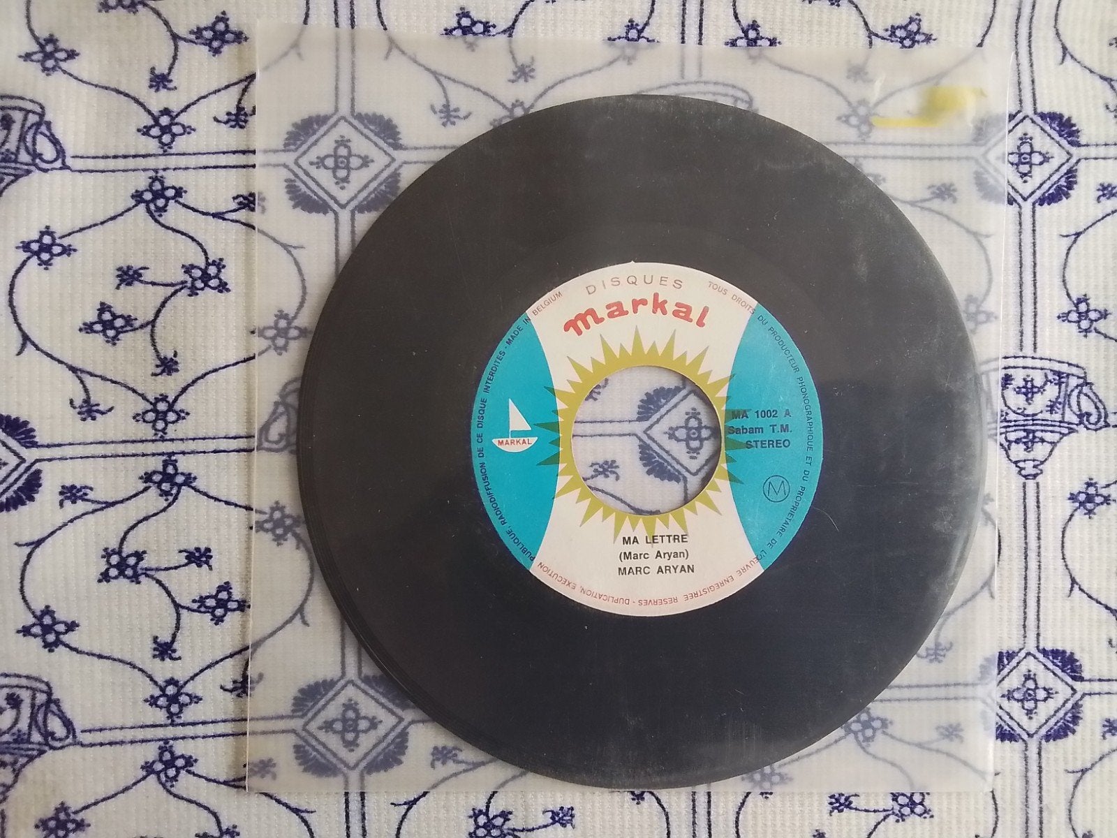 Marc aryan          Ma lettre, Cd's en Dvd's, Ophalen of Verzenden, Zo goed als nieuw, 7 inch, Pop