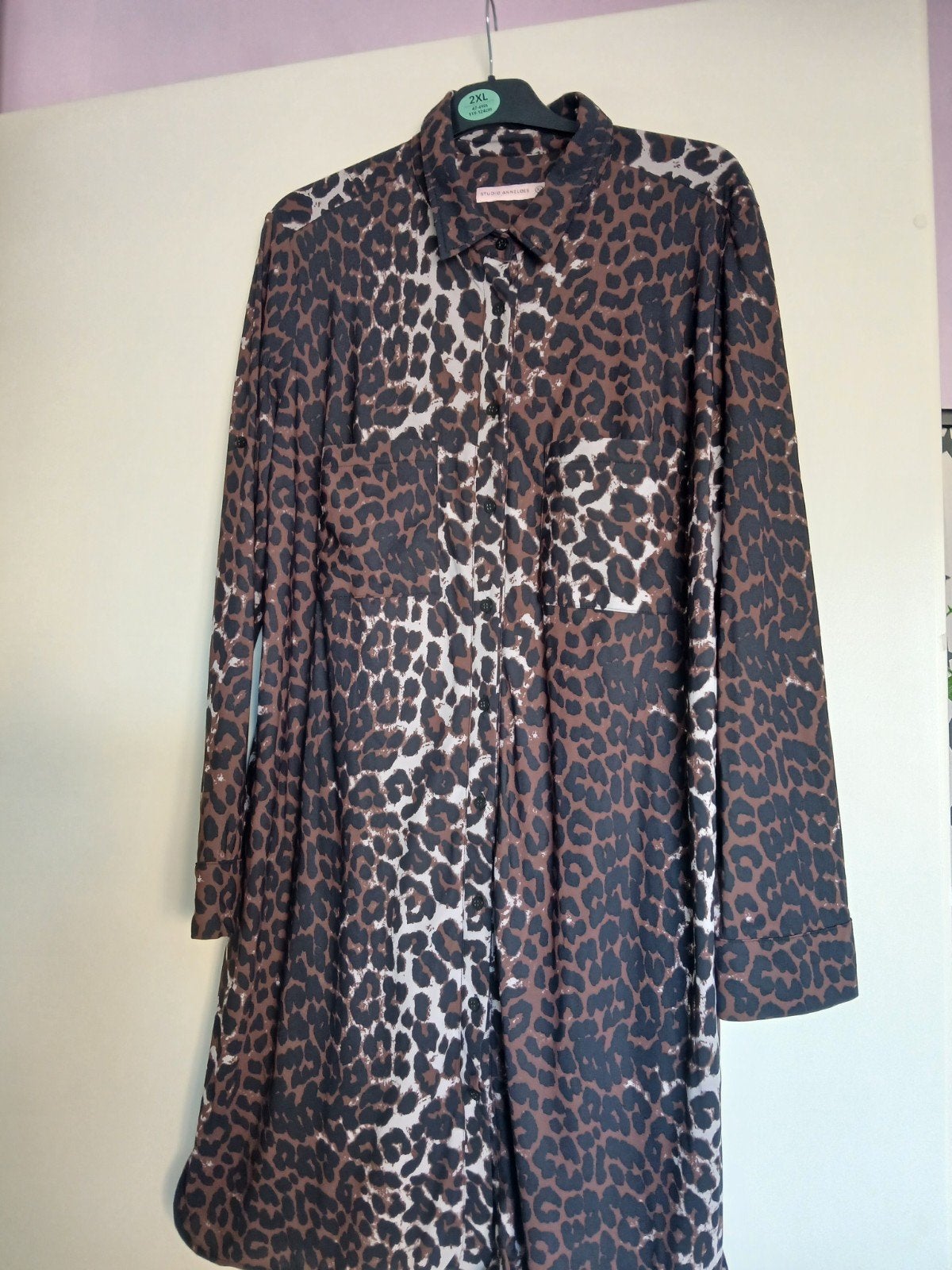 Studio Anneloes Leopard Print Blousejurk - Nieuw met kaartje, Studio Anneloes, Bruin, Maat 46/48 (XL) of groter, Nieuw