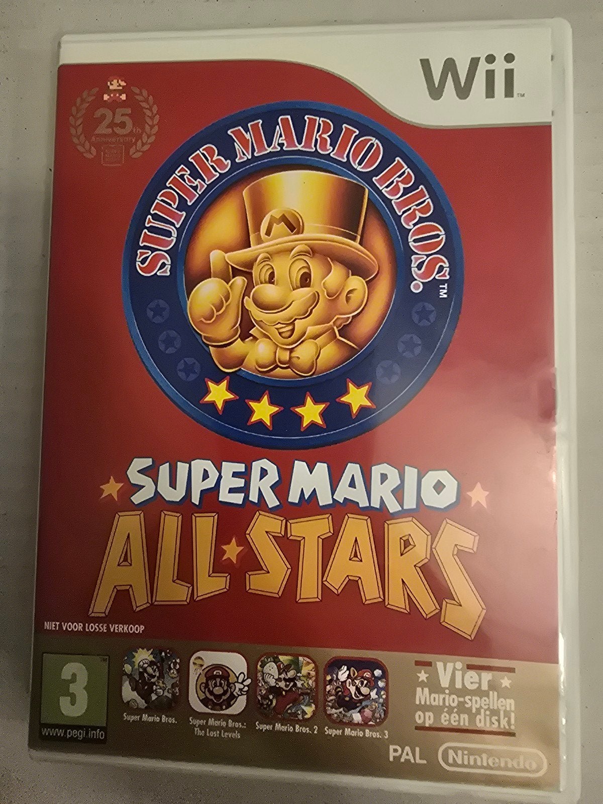 Super Mario All-Stars 25th Anniversary Edition Wii, Spelcomputers en Games, 1 speler, Ophalen of Verzenden, Zo goed als nieuw