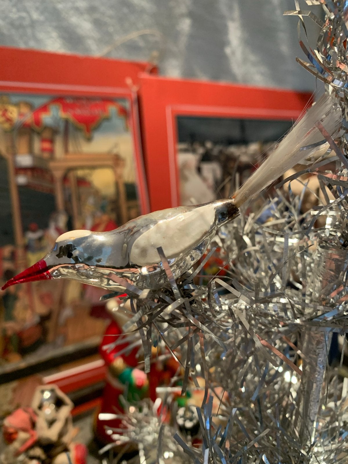 Kerst vogel op clip, Diversen, T, Ophalen of Verzenden, Zo goed als nieuw, N