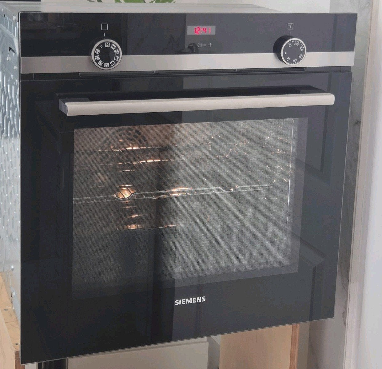 ALS NIEUW! SIEMENS inbouw oven met LED display, Witgoed en Apparatuur, Ophalen, Hete lucht, 60 cm of meer, Siemens