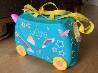 Trunki Reiskoffer & Handbagage Kinderen Una Eenhoorn, Hard kunststof, Minder dan 50 cm, Zo goed als nieuw, Minder dan 35 cm
