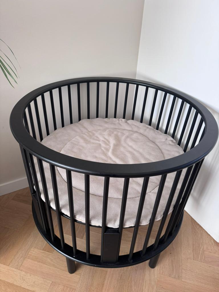 Bopita zwart ronde box, Kinderen en Baby's, Boxen, Ophalen, Zo goed als nieuw, Rond, In hoogte verstelbaar