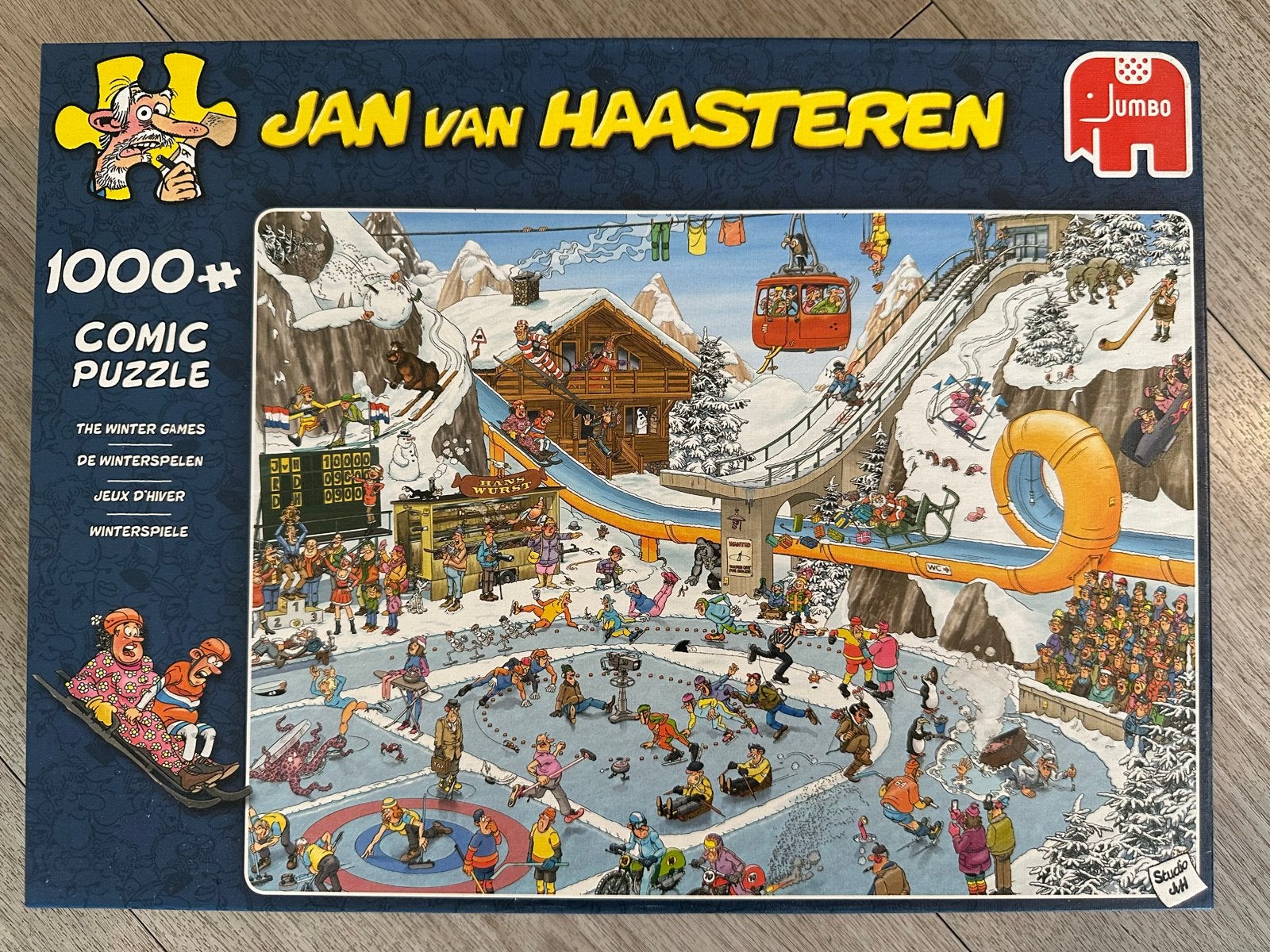 Jan van Haasteren - The Winter Games - 1000+ stukjes, Ophalen of Verzenden, 500 t/m 1500 stukjes, Zo goed als nieuw, Legpuzzel