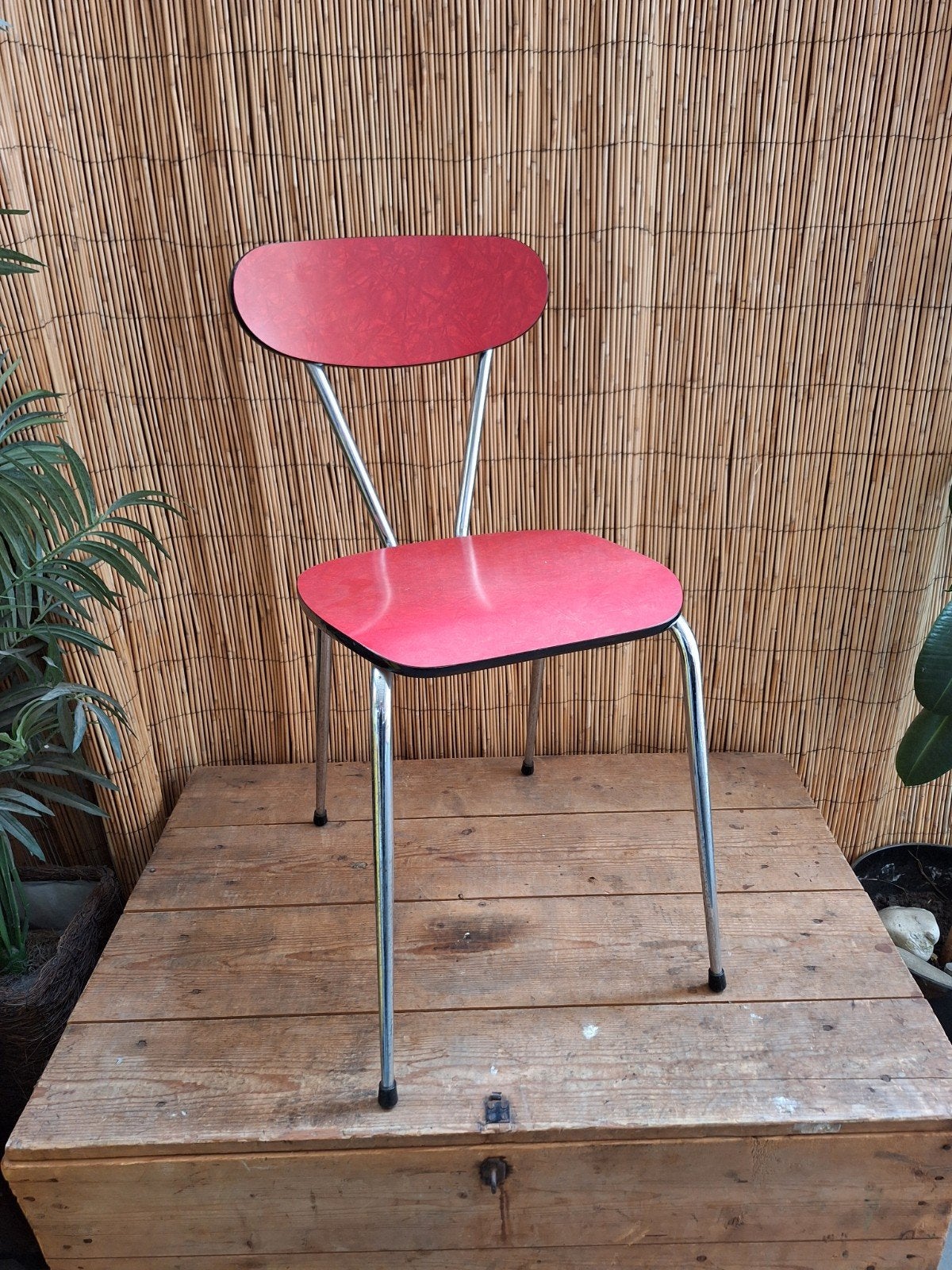 rode formica vintage stoel, Ophalen