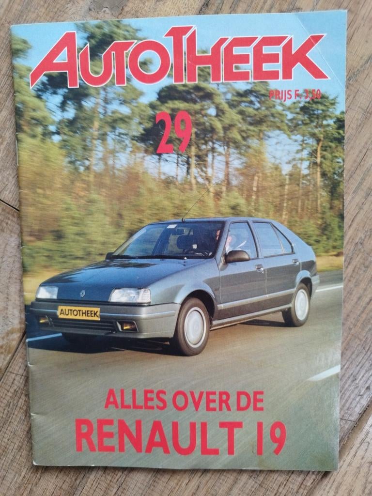 Autotheek nummer 29 Renault 19 1988, Ophalen of Verzenden, Zo goed als nieuw, Autotheek Renault, Renault