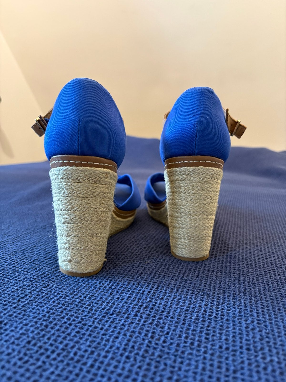 Tommy Hilfiger Espadrille Wedges - Maat 39, Ophalen of Verzenden, Zo goed als nieuw, Blauw, Schoenen met hoge hakken