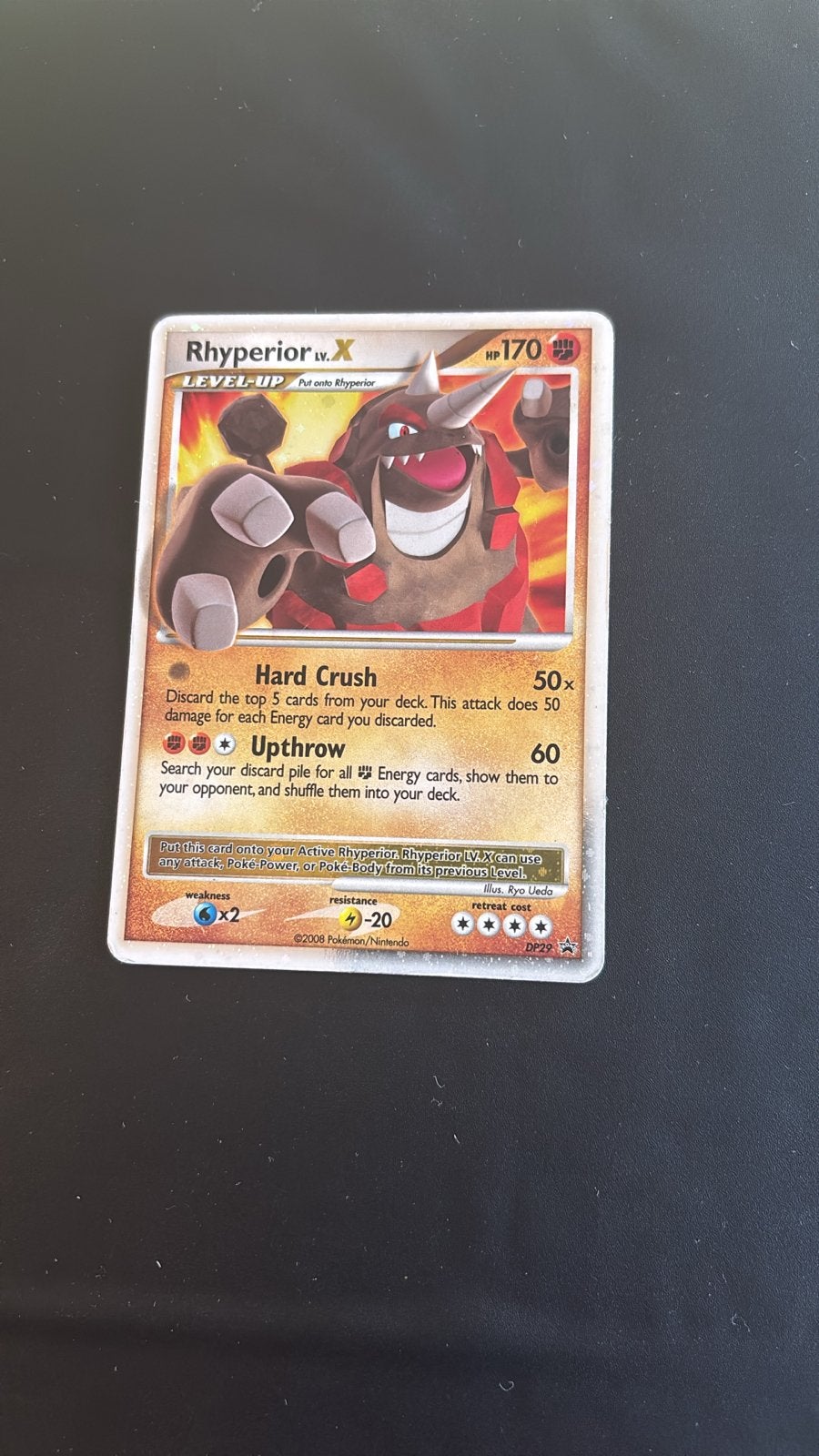 Pokémon Kaart Rhyperior LV.X DP29 Promo, Ophalen of Verzenden, Gebruikt, Losse kaart