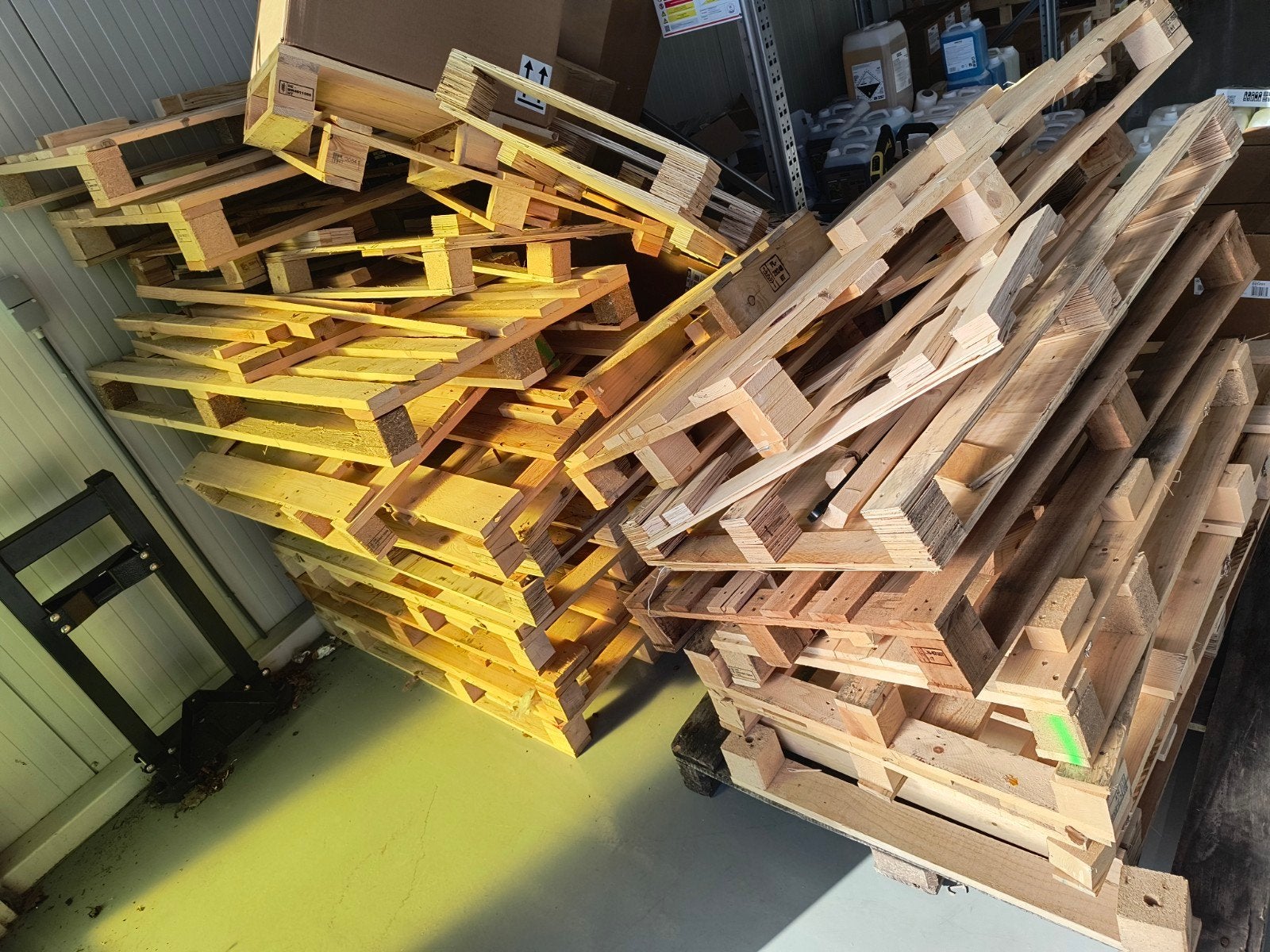 Partij gebruikte pallets, Ophalen, Gebruikt, 50 mm of meer, Pallet