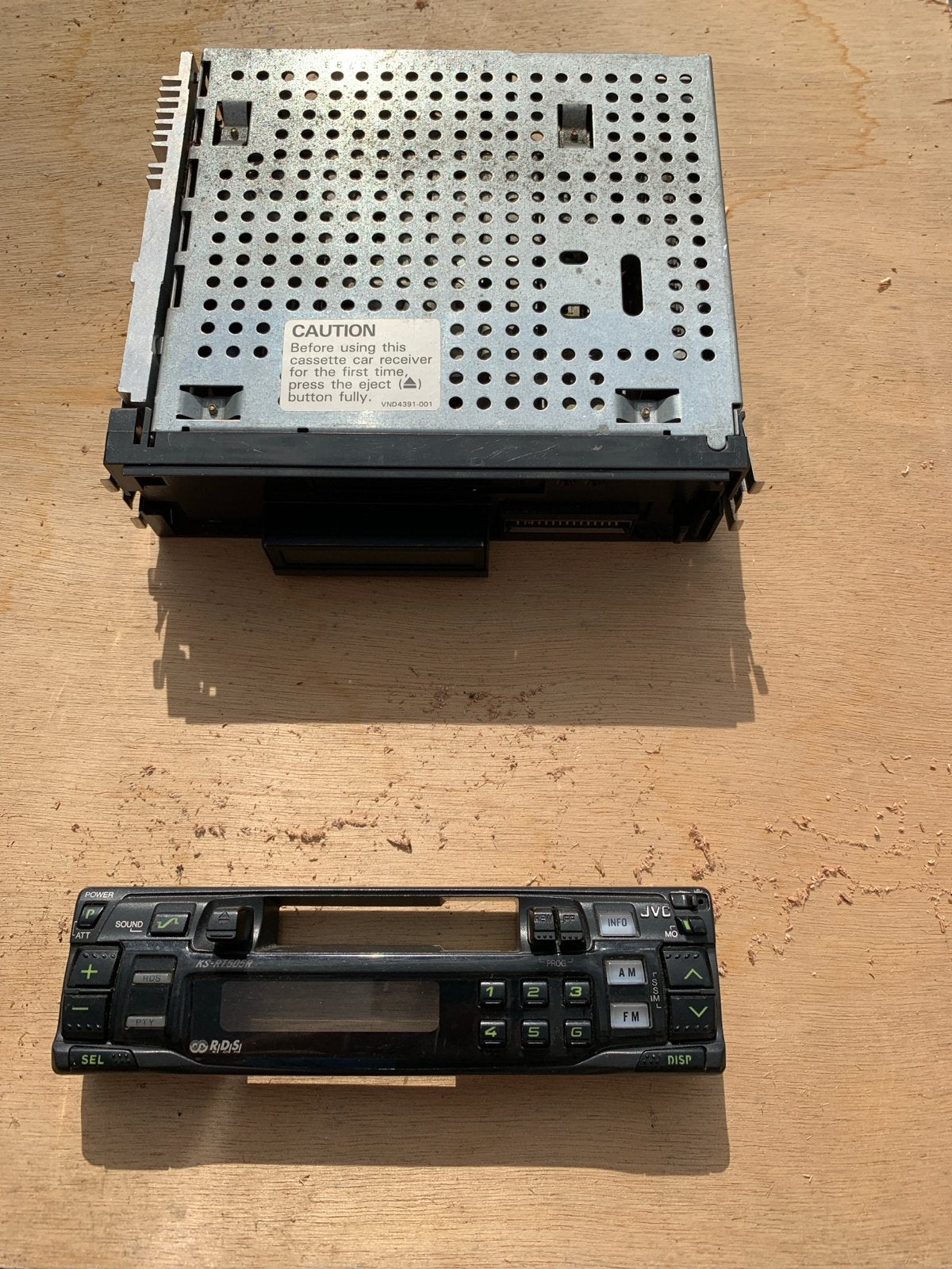 JVC KS-BT505R Cassette Autoradio - Geen ISO stekker, Ophalen, Gebruikt