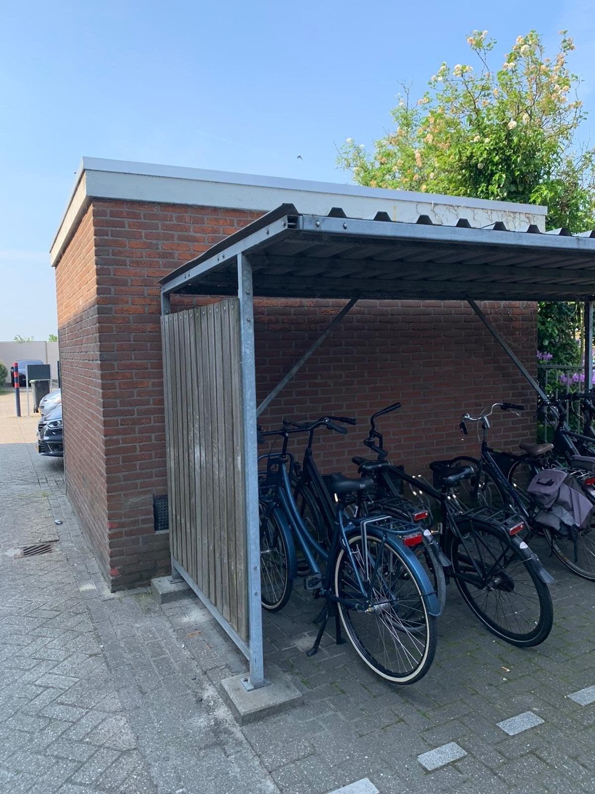 fietsenhok/houten hok staal, Ophalen of Verzenden