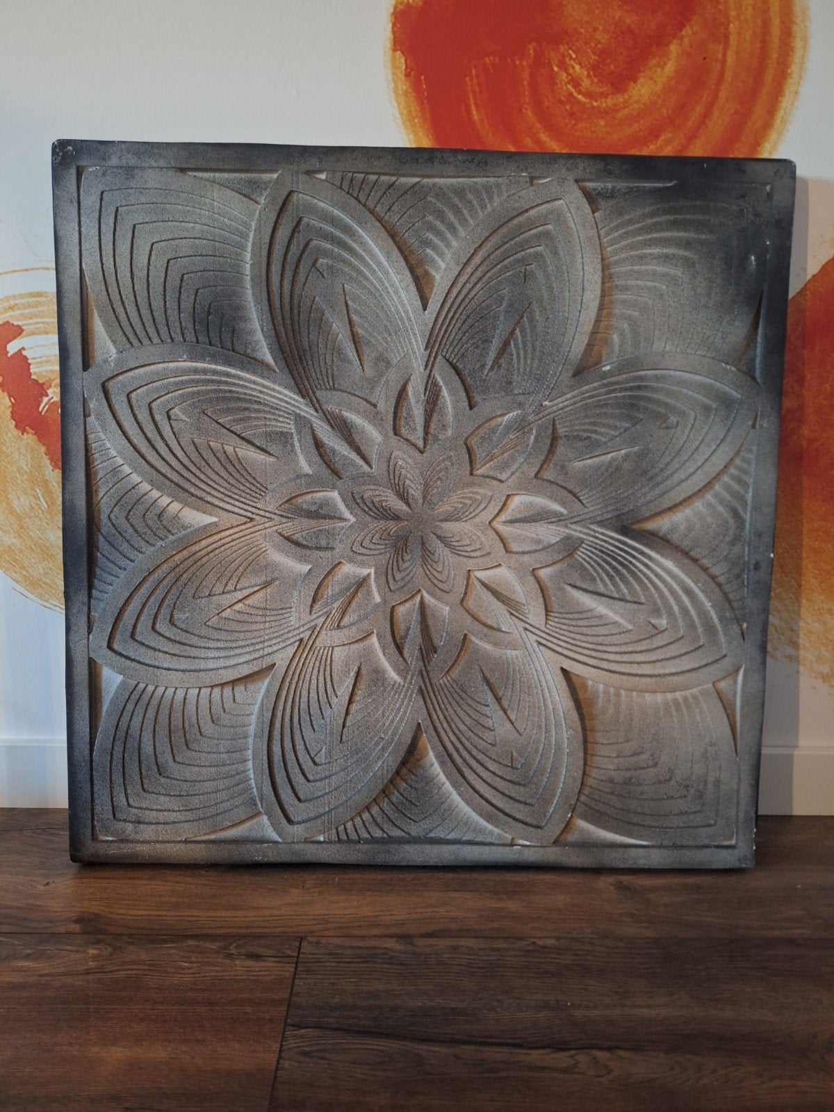 Ptmd, wandpaneel, Lotus 80x80 cm, Ophalen, 80 cm, Zo goed als nieuw, 80 cm