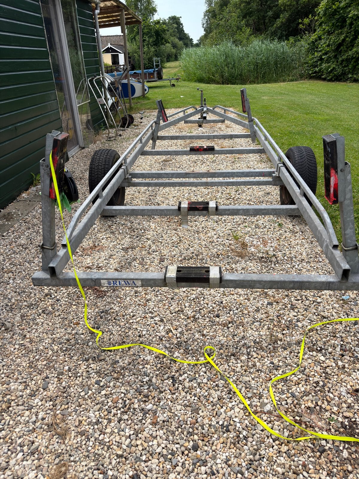 Freewheel boottrailer - Max. totaalgewicht 1450 kg, Watersport en Boten, Boottrailers, Ophalen, Minder dan 1500 kg, Gebruikt, Minder dan 6 meter