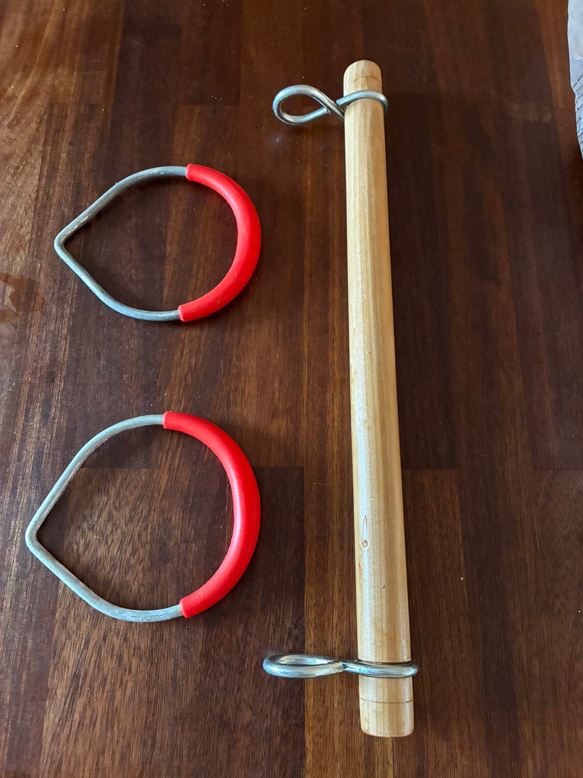 Houten schommelzitje met touwen en rekstok., Ophalen, Gebruikt, Jongen of Meisje