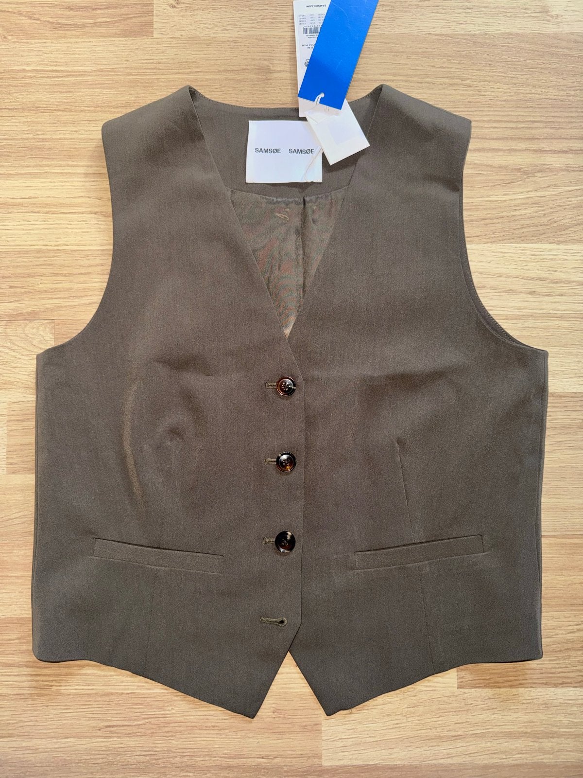 Nieuw Samsoe Samsoe Ramona Gilet Maat M - Croco Kleur, Samsoe Samsoe, Ophalen of Verzenden, Nieuw