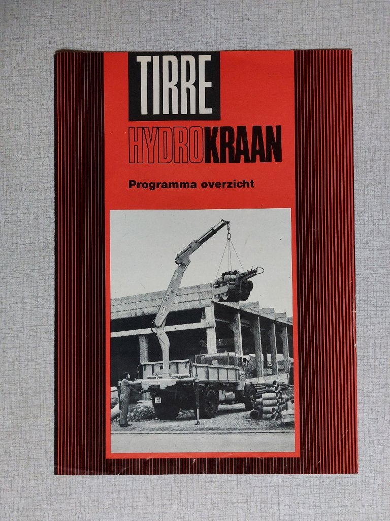 Brochure / Folder TIRRE Hydrokraan - PTB Groningen, Boeken, Ophalen of Verzenden, Gelezen, Overige merken