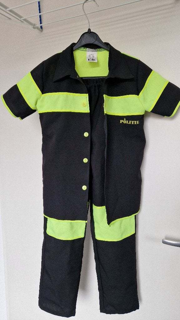 Verkleedkleren politie maat 140, Ophalen, Gebruikt, 134 t/m 140, Jongen of Meisje