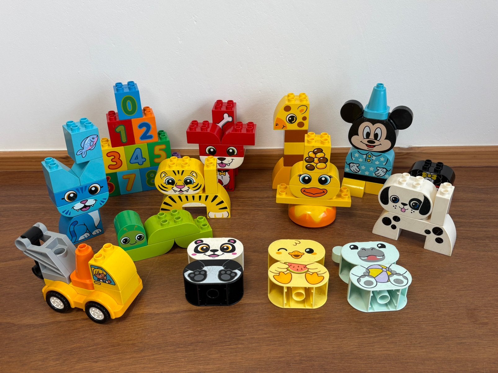 Duplo diverse dieren blokken getallen enz., Ophalen of Verzenden, Gebruikt, Duplo