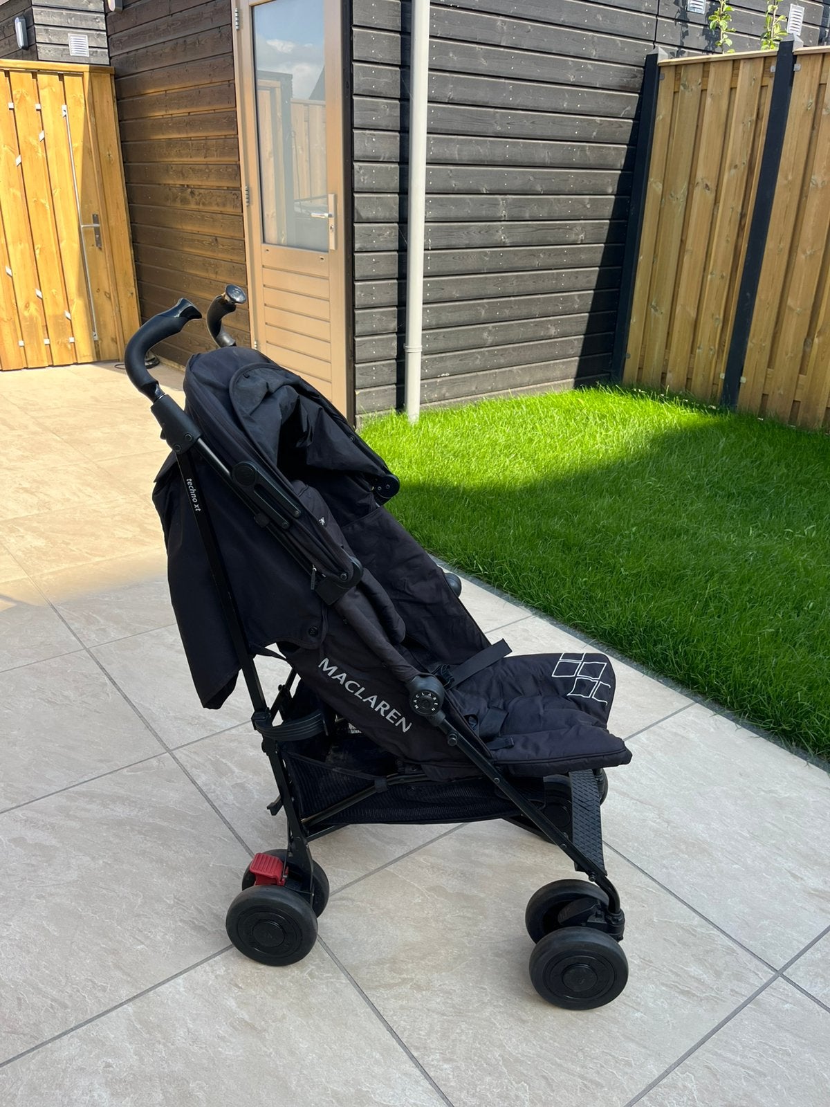 Maclaren buggy Techno XT zwart incl hoes, Kinderen en Baby's, Buggy's, Ophalen, Gebruikt, Maclaren
