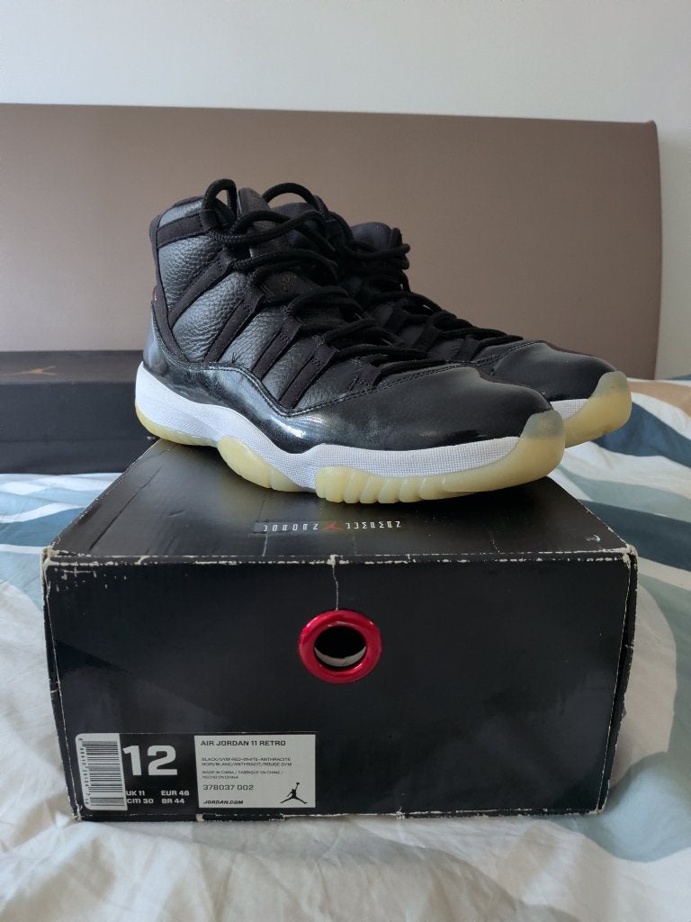 Air Jordan 11 Retro "72-10", Verzenden, Zwart, Sneakers of Gympen, Gedragen