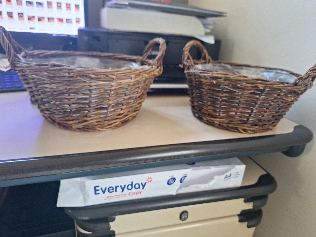 2 mandjes, Mand, Rond, Ophalen of Verzenden, Zo goed als nieuw