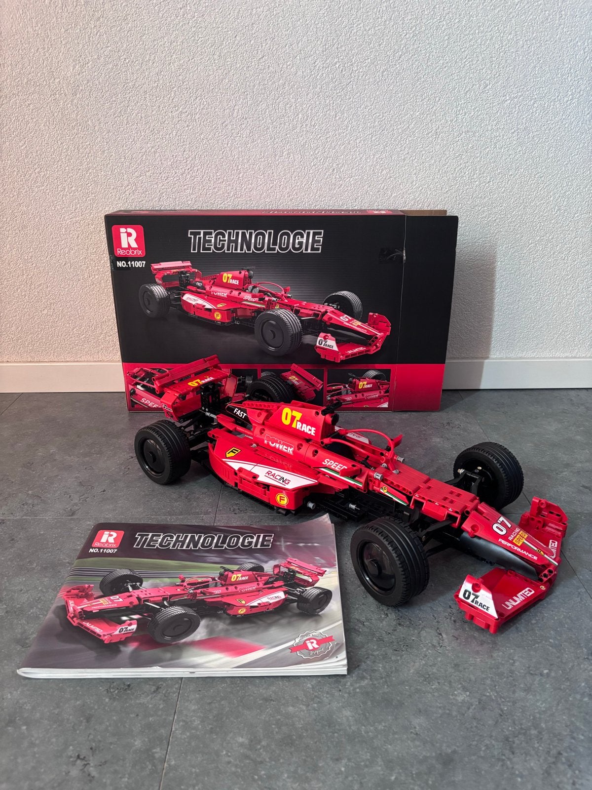 Opgebouwde Raceauto - Rood Formule 1 Model, Kinderen en Baby's, Ophalen, Zo goed als nieuw, Overige merken