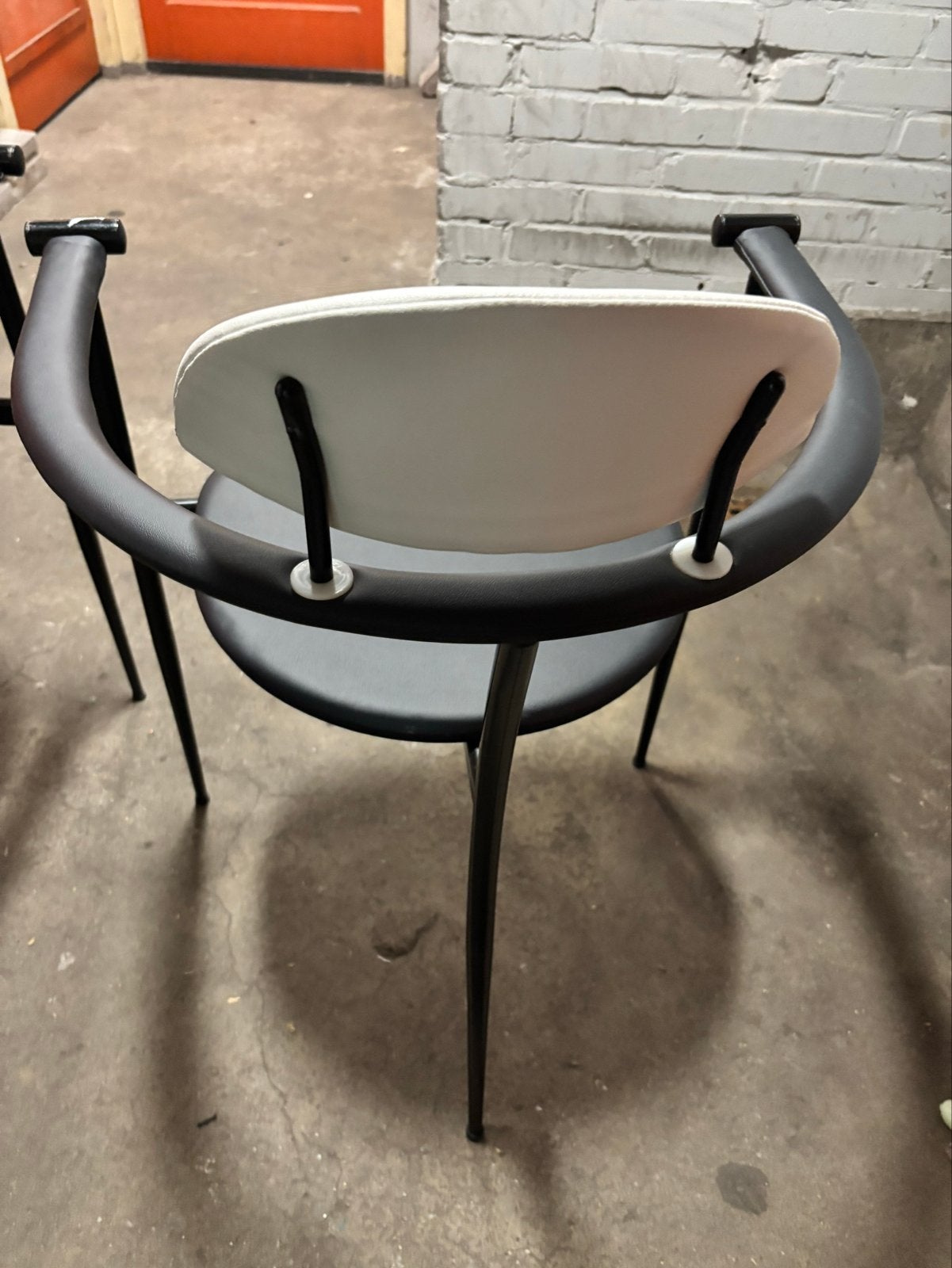 Vintage Arrben Italië design stoelen – set van 2 – jaren 80, Huis en Inrichting, Gebruikt, Twee, Zwart, Ophalen of Verzenden