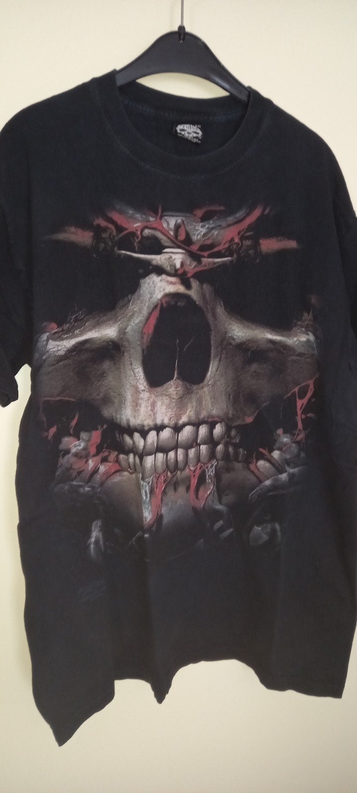 Skulbone T-shirt met opdruk maat xl, Ophalen of Verzenden, Zo goed als nieuw, Maat 56/58 (XL)