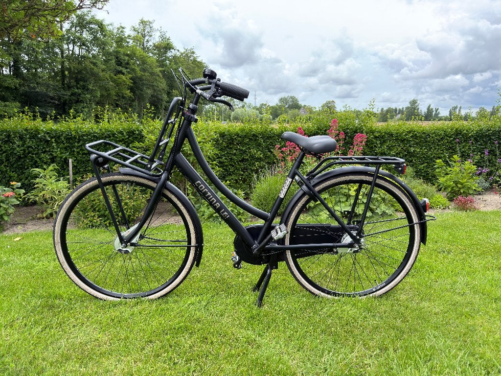 Cortina U4 transport 2025 dames Jet Black Matt framemaat 50, Versnellingen, Zo goed als nieuw, 50 tot 53 cm, Trommelrem