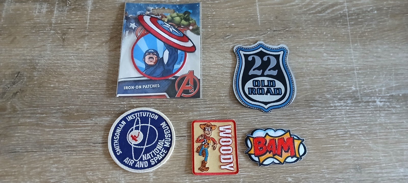 iron on patch embleem woody captain america bam air space, Ophalen of Verzenden, Nieuw, Overige applicaties