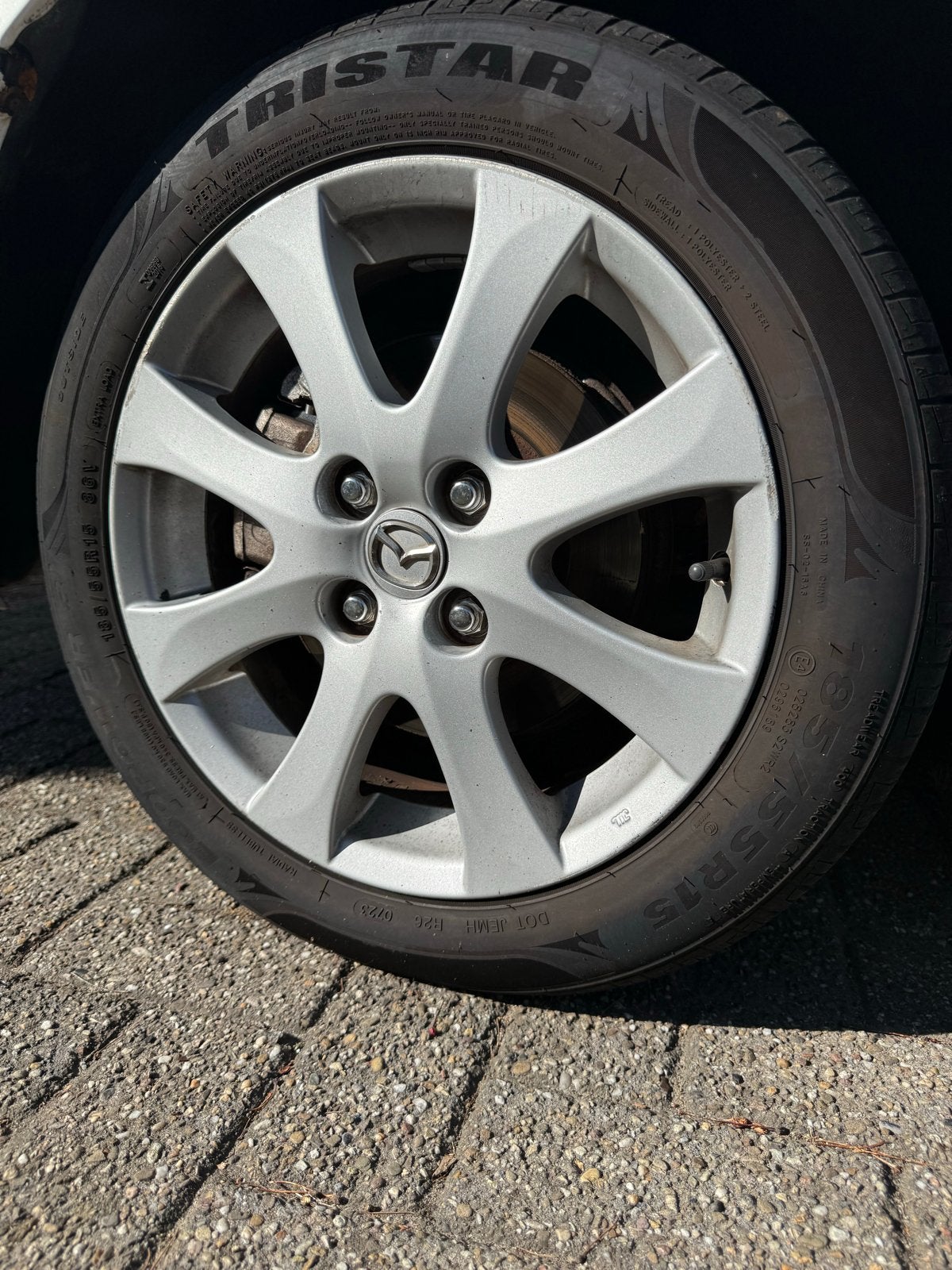 3 originele Mazda velgen 15 inch – 185/55 R15 + banden, Auto-onderdelen, Ophalen, Gebruikt, 15 inch, Banden en Velgen