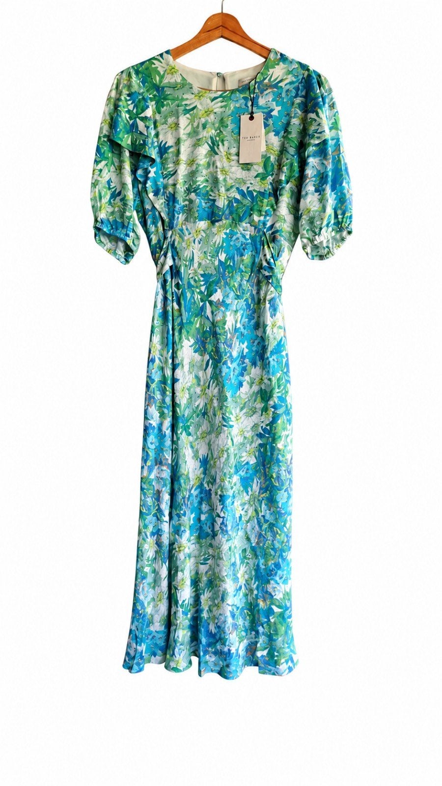 Ted Baker bloemenprint  jurk - Nieuw met kaartje, Kleding | Dames, Blauw, Maat 42/44 (L), Nieuw, Ophalen of Verzenden