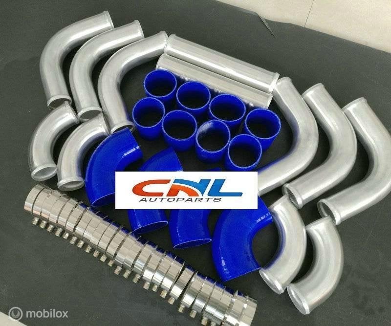 76mm Intercooler slang Piping pipe+BLUE hose+T-Clamp kits, Auto-onderdelen, Nieuw, Ophalen of Verzenden