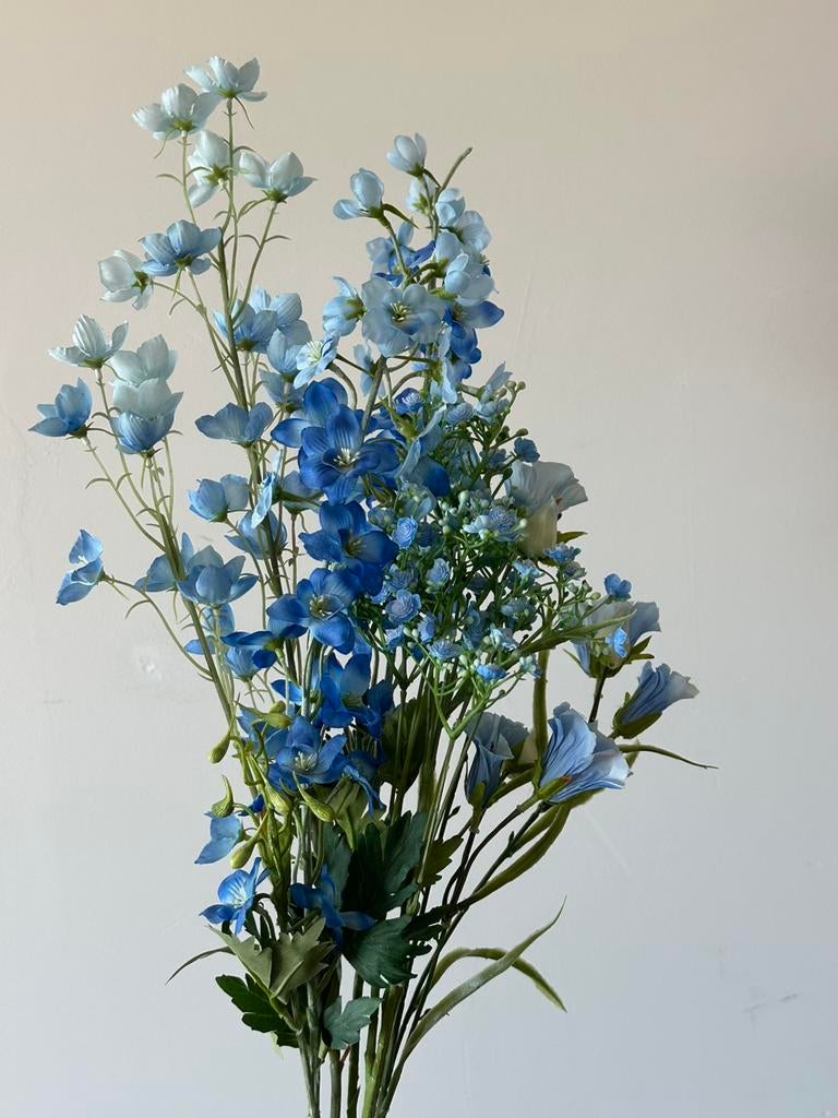 Kunstbloemen Ranzijn/Intratuin blauw, Ophalen, Kunstbloem, Zo goed als nieuw, Intratuin