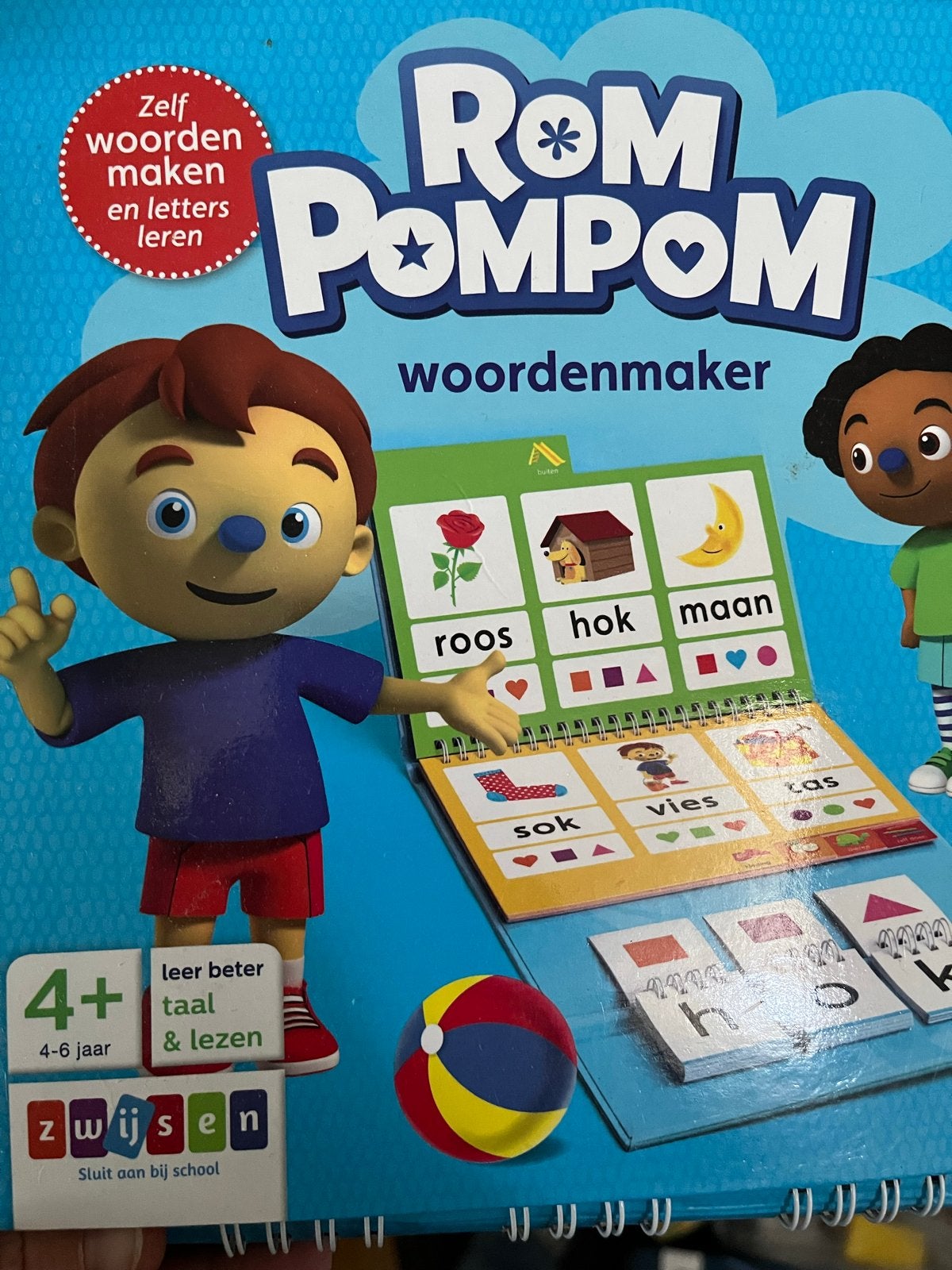 Rom Pom Pom Woordenmaker - Leer woorden en letters, Kinderen en Baby's, Speelgoed | Educatief en Creatief, Ophalen of Verzenden