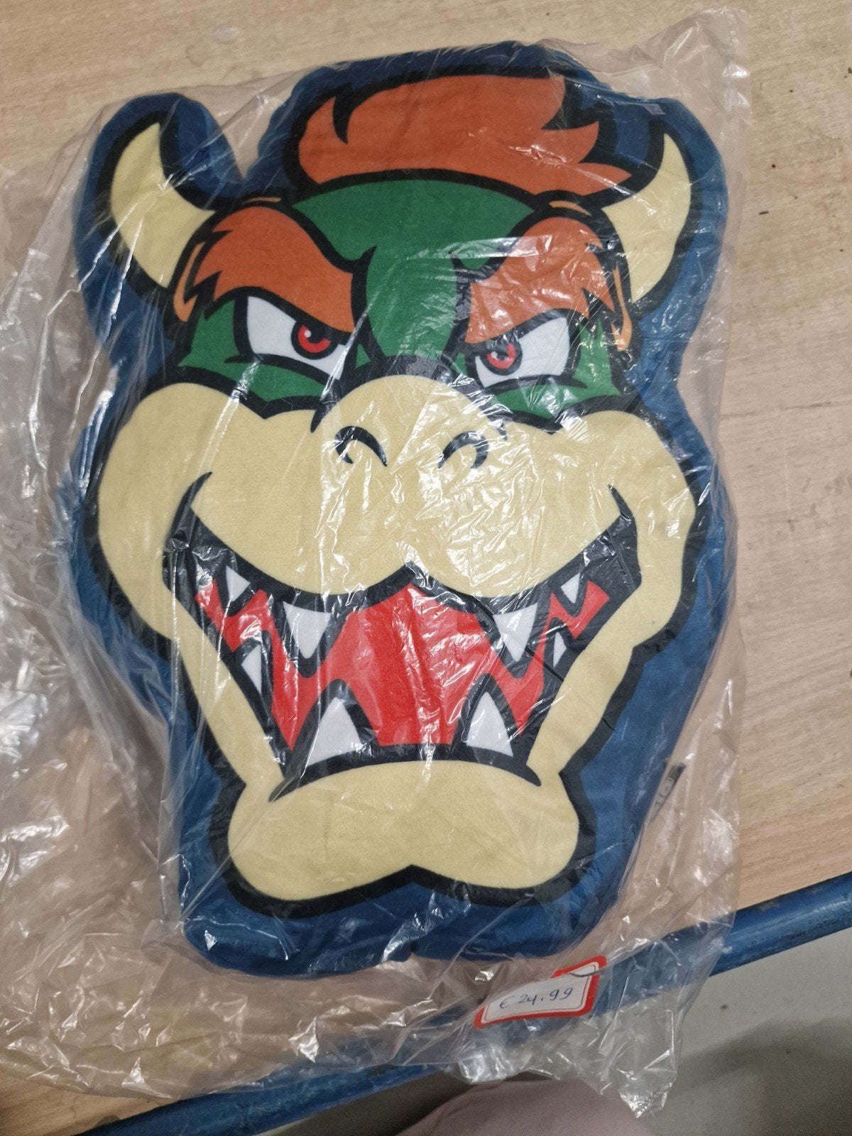 Super Mario Bowser Kussen - Nieuw in verpakking, Overige typen, Blauw, Nieuw, Ophalen of Verzenden