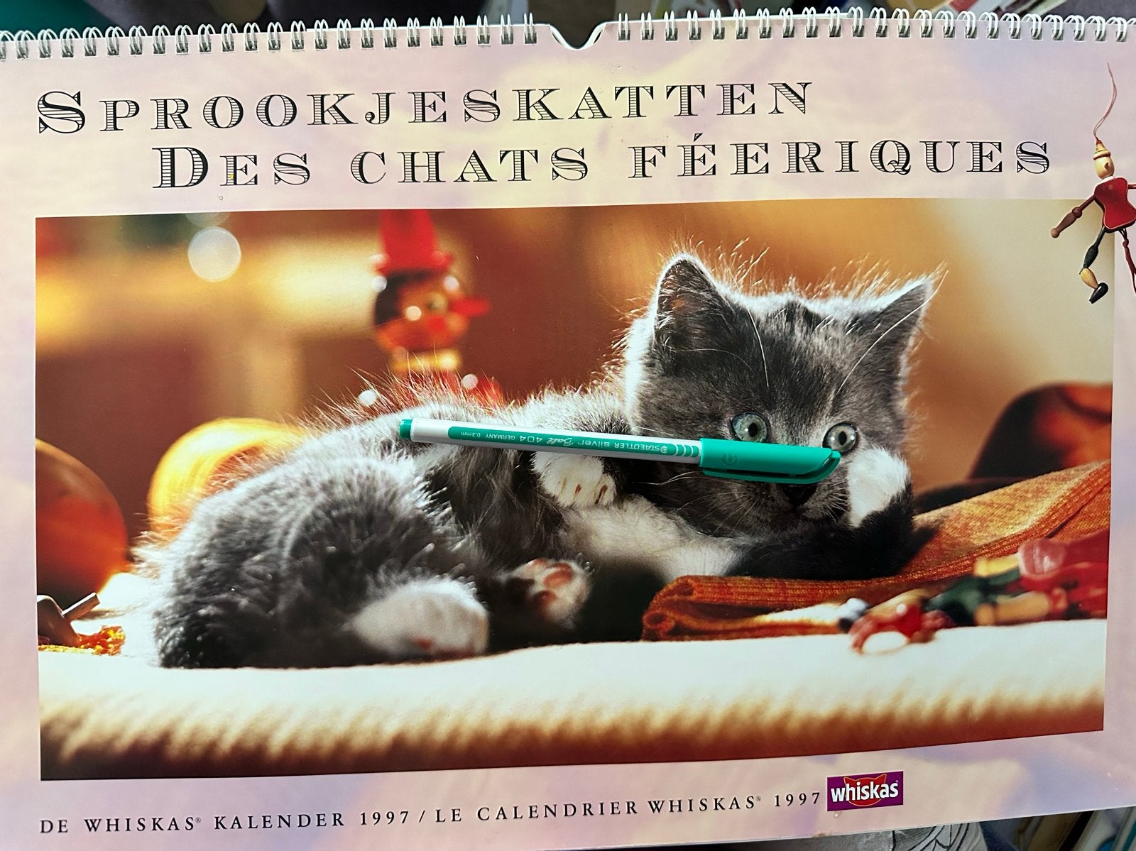 Whiskas katten poezen kalender, Ophalen of Verzenden, Maandkalender
