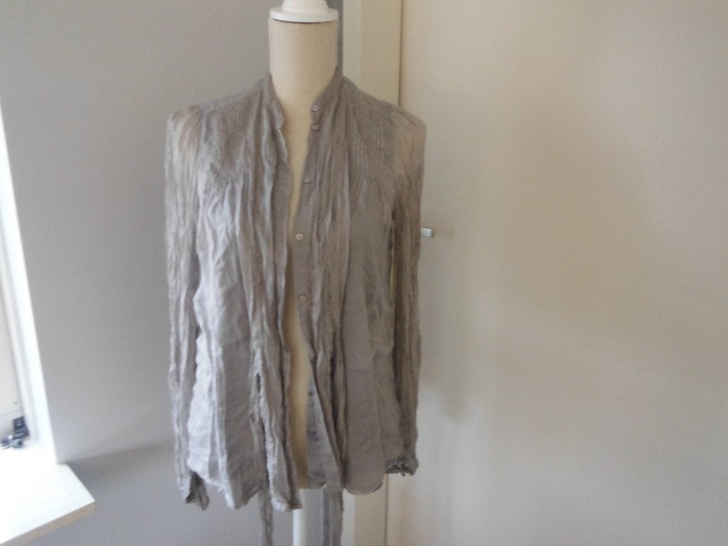 mooie grijze blouse van Zara Woman, mt M, Kleding | Dames, Maat 38/40 (M), Verzenden, Zara, Zo goed als nieuw
