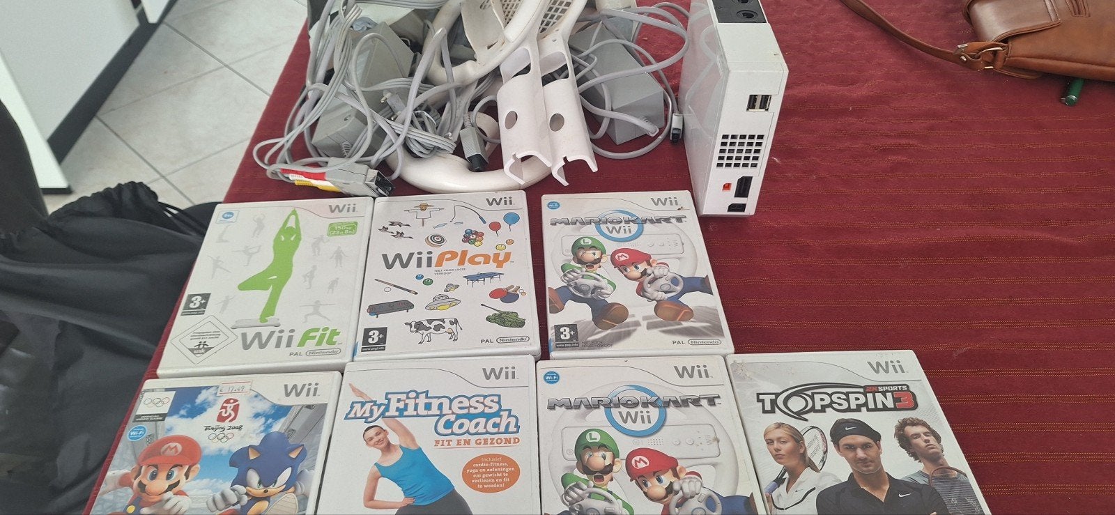 Wii  met 7 Games, Ophalen of Verzenden, Gebruikt, Zonder controller, Met games