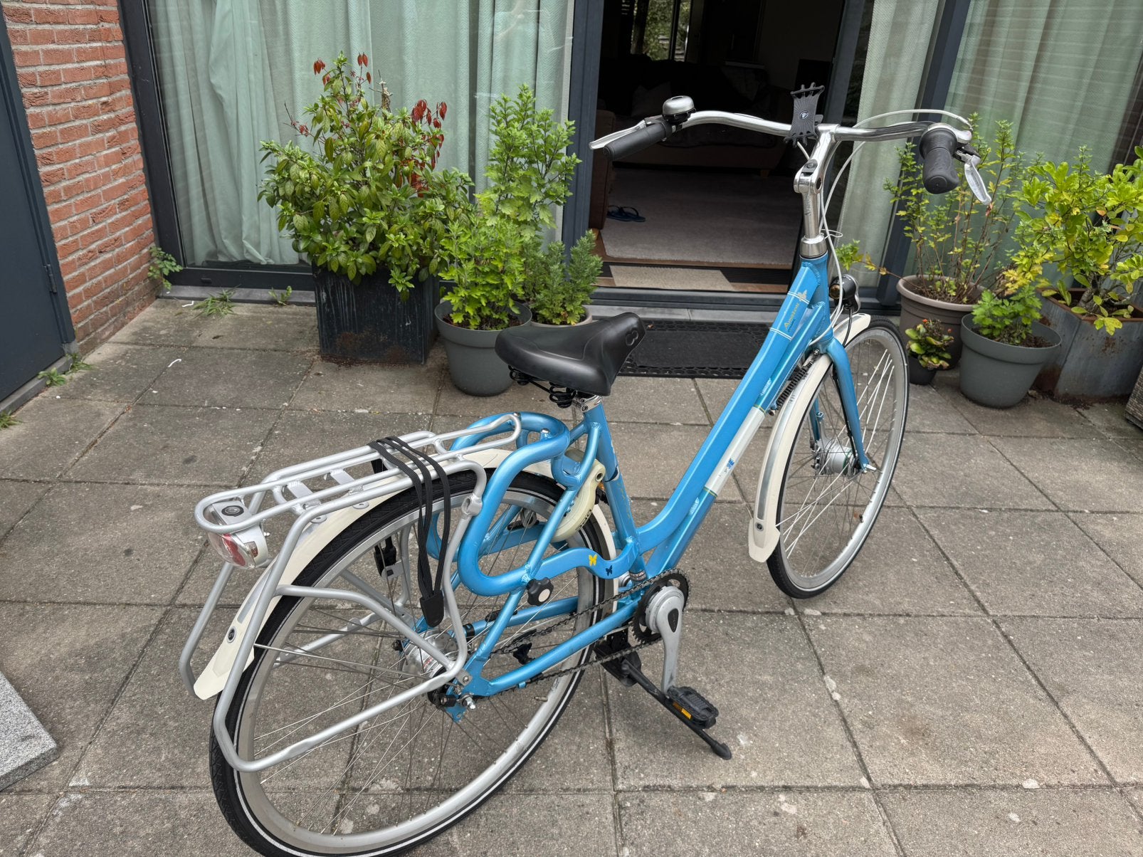 Licht blauw fiets, voor kinderen., Overige merken, Ophalen of Verzenden, Zo goed als nieuw, Minder dan 47 cm