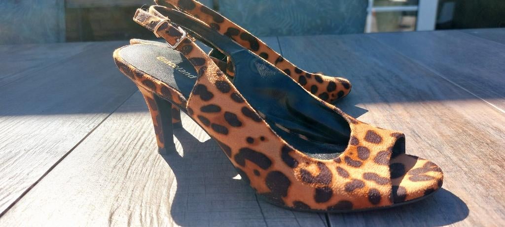 Graceland hakken, pumps met dierenprint - Maat 39, Pumps, Bruin, Ophalen of Verzenden, Graceland
