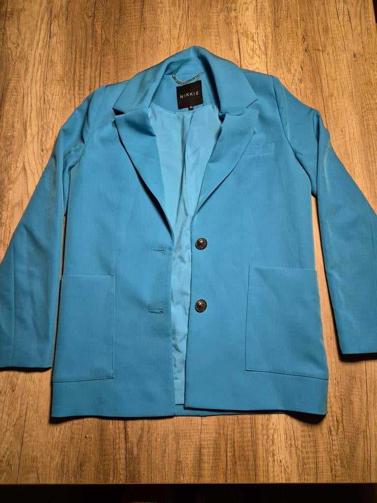 Blauw colbert NIKKIE, maat 34, Ophalen of Verzenden, Maat 34 (XS) of kleiner, Blauw