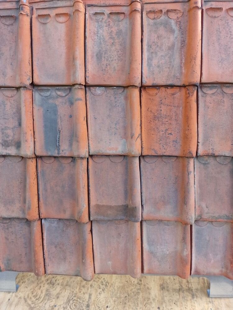 Ca. 1000 Sterreberg Courtai Tuile du Nord dakpannen, Ophalen, Gebruikt, Steen of Klei, 15 m² of meer