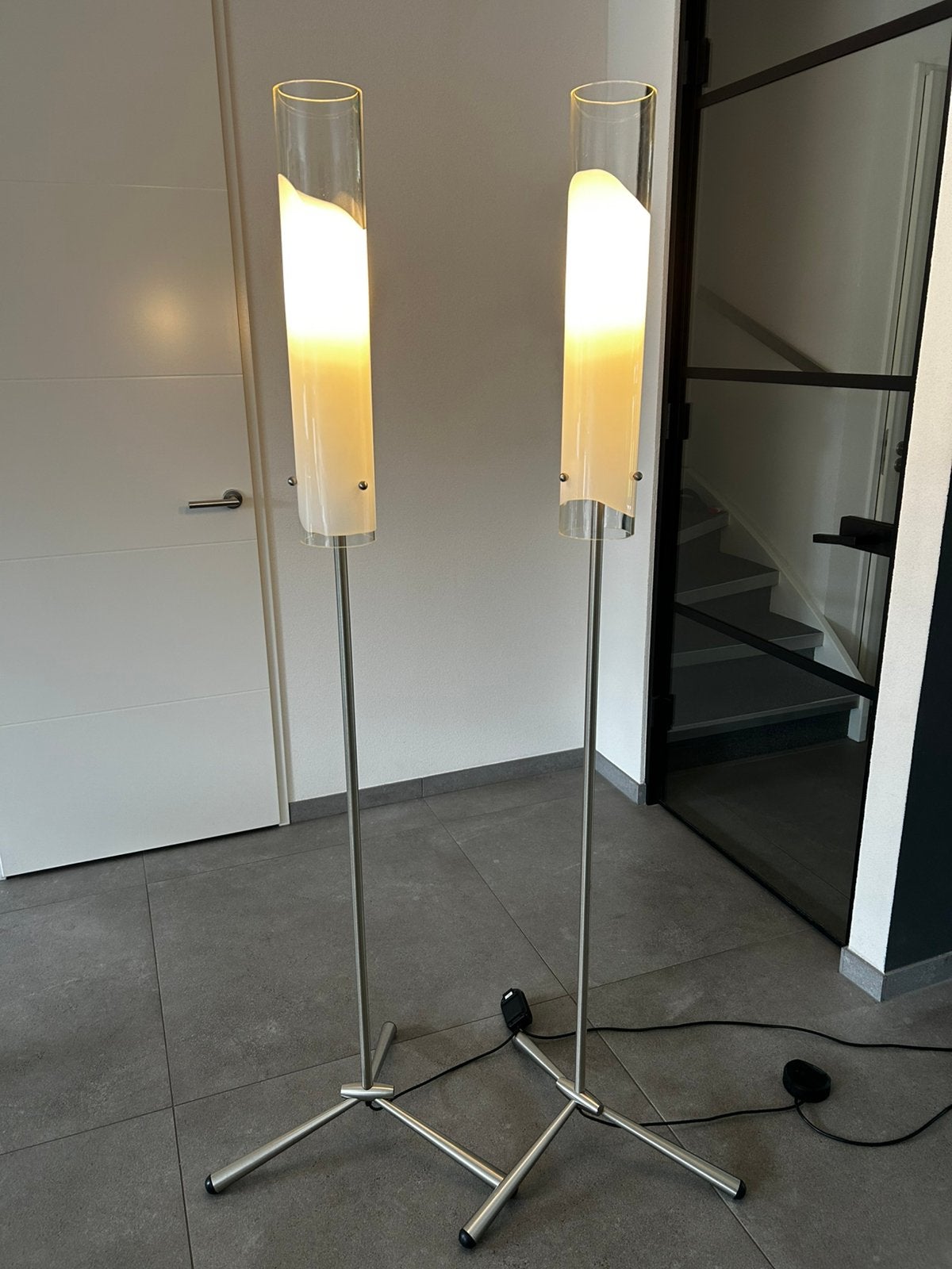 Vistosi lio murano glazen dimbare vloerlamp mazzega style, Huis en Inrichting, Ophalen, Zo goed als nieuw, Glas, 150 tot 200 cm